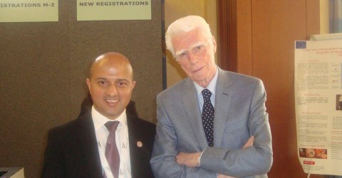 With Prof. Aldo Castenada in ITALY.